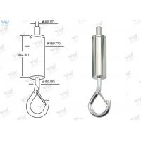 Quality Large Hook Aircraft Cable Suspension Systems / Brass Cable Gripper Nickel Color for sale