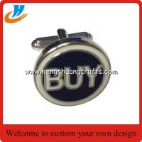 China Pure color imitation enamel cufflink for mens shirts, initials cufflink,Custom Made Design Logo Cufflink Manufacturer for sale