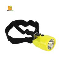 China Rechargeable Lithium Ion LED Miner Head Light 3 Color Coal Miners Headlamp factory