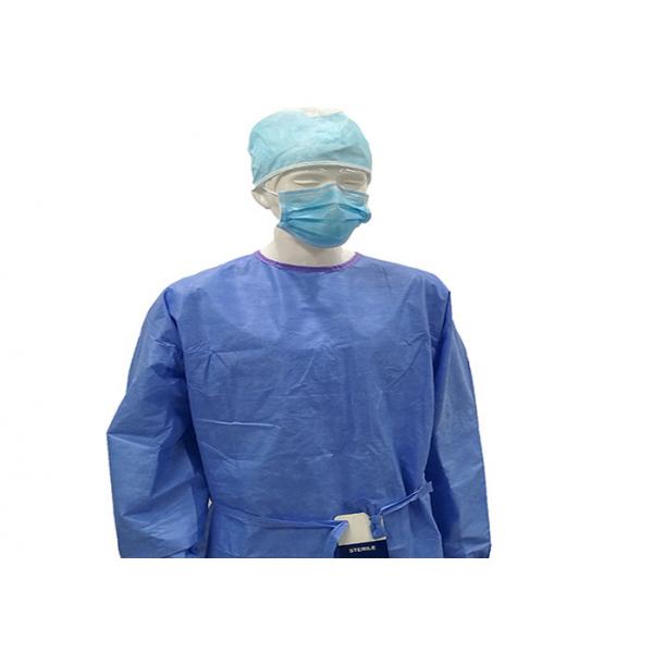 Quality Green Disposable Surgical Gown ,  Patient Hospital Isolation Gowns Infection Control for sale