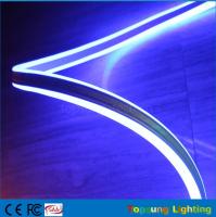China Double-sided neon flex light 8*18mm mini size LED neonflex strip ribbon 24v blue color factory
