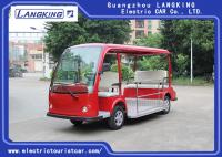 China Red Battery Operated Electric Sightseeing Car With 5 Seats Low Noise factory