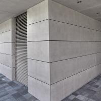 China Non-asbestos Fiber Cement Board Exterior Wall Panel with Contemporary Design Style factory