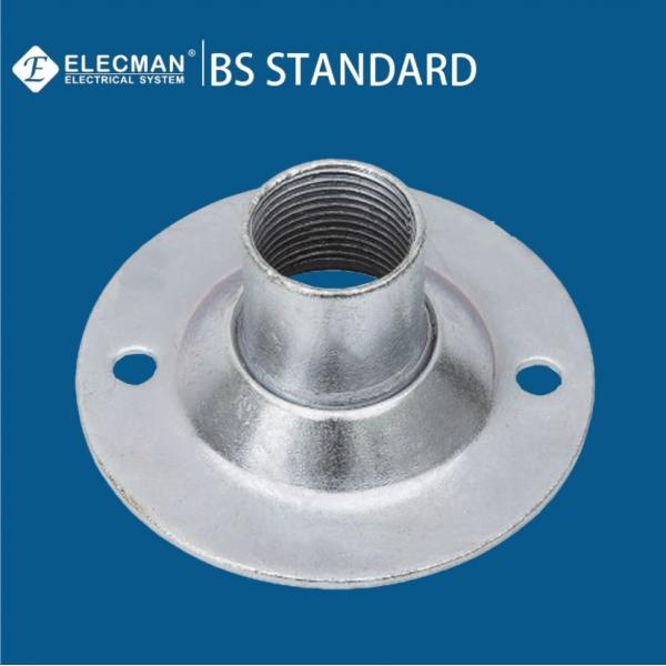 Quality BS4568 Circular Conduit Female Dome Cover 20mm-25mm Galvanized Steel for sale