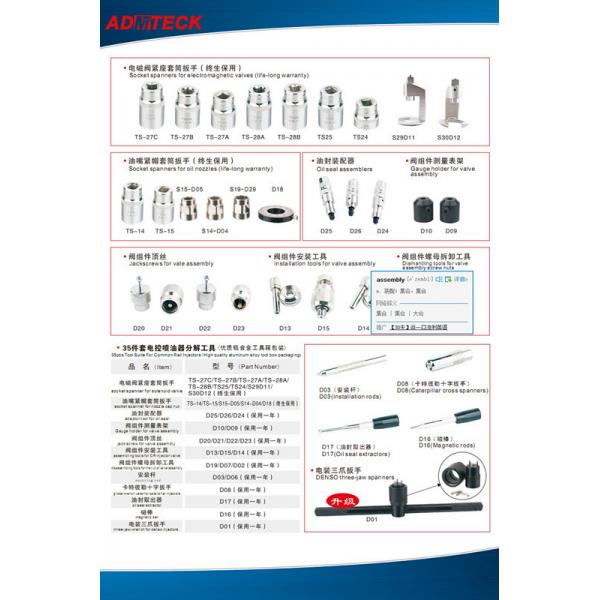 Quality Common Rail Auto Injector Tools for sale