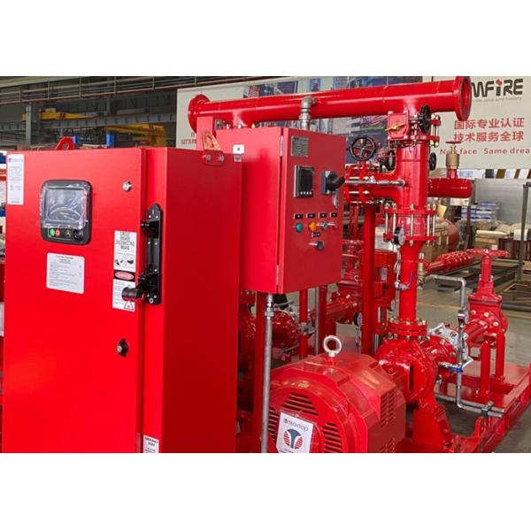 Quality High Pressure Skid Mounted Fire Pump 450GPM/105PSI With Ductile Cast Iron Casing for sale