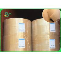 China 40GSM 50GSM Eco - Friendly Food Grade Paper Roll / Brown Kraft Paper For Street Food Market factory