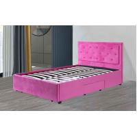 China Fabric Remoyable Upholstered Platform Bed Frame Modern Style Double King Size for sale