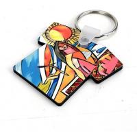 China T Shirt Car Keychain Dye Sublimation Blanks Thermal Transfer Printing for sale