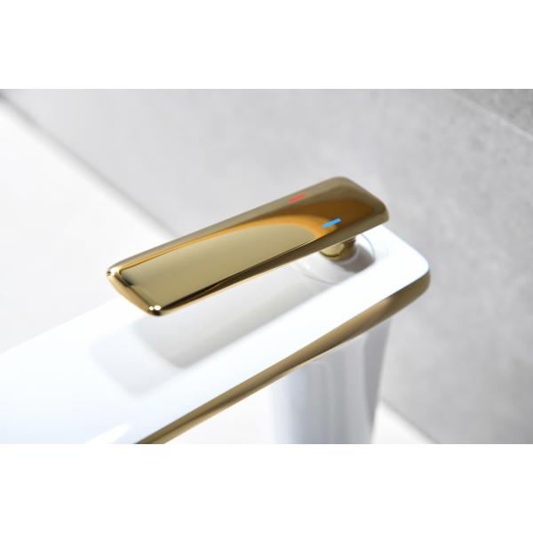 Quality 35mm Ceramic Cartridge Bathroom Basin Faucets , Solid Brass Single Hole Faucet for sale