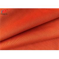 China Plain Dyed Polyester Tricot Knit Fabric , Mercerized Plain Cloth For Garment factory
