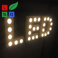 China ISO9001 Customized Led Marquee Letter Lights Frontlit 3D Led Bulb Sign factory
