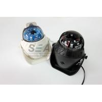China Plastic Marine Nautical Boat Compass With LED Light White / Black Color factory