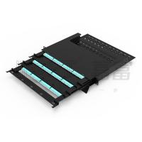 China 3 Layer Sliding Tray MPO Patch Panel 144 Cores 19 Inches 12 Cassette MPO/PC-LC/UPC 12 Core Cassette Module factory