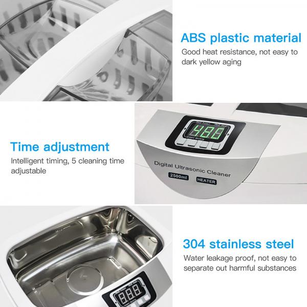 Quality 100W SUS304 2500ML Benchtop Ultrasonic Cleaning Machine for sale