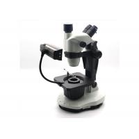 China Gemology School Stereo Zoom Trinocular Microscope Magnification 10X - 67.5X factory