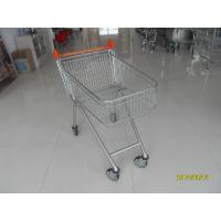 China 100 L Europe Grocery Store Shopping Carts With 4 Flat Swivel Casters factory