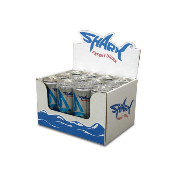Quality Creative Retail Custom Cardboard Counter Displays For Canned Energy Drinks Easy for sale