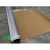 Quality 220kg/cbm Cork Acoustic Floor Underlayment 2mm Aluminium Foil Underlay For Flooring Heating for sale