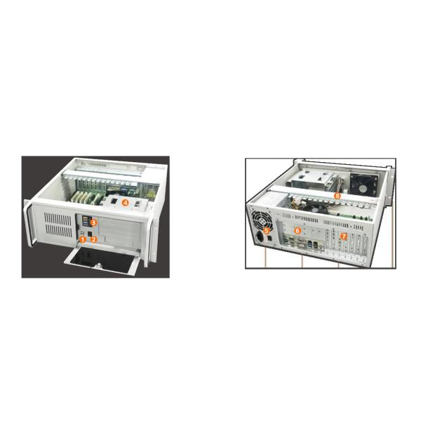 Industrial Control Racks 4U rack mounted industrial control cabinet embedded First ® KX-6000 ...