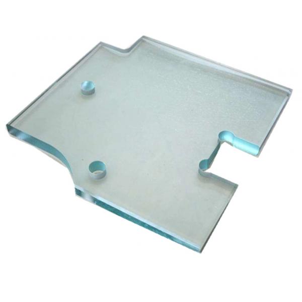 Quality 12MM Toughened Shower Tempered Glass Polishing With Hinge Groove for sale
