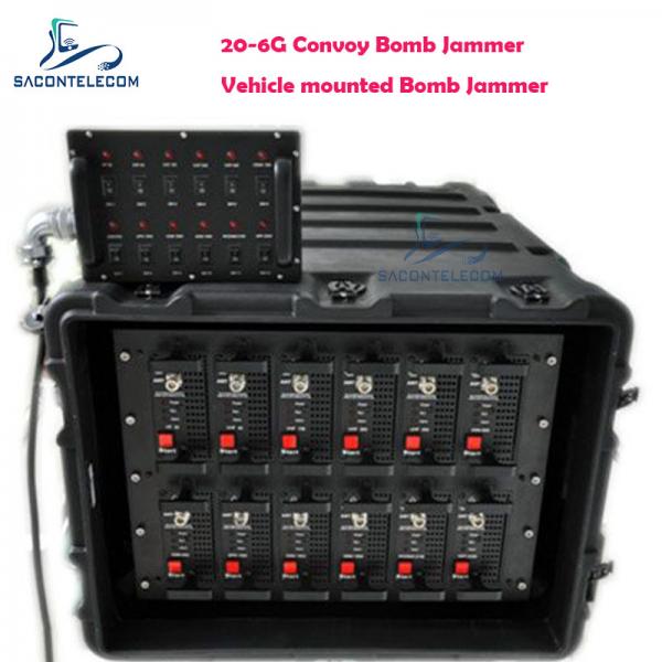 Quality Vehicle Military Convoy Bomb Jammer 20-6G 11 Bands 550w Roof Mounted for sale
