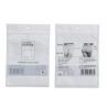 China White 3 Side Seal Plastic Zipper Bag With Transparent Window For Panty factory