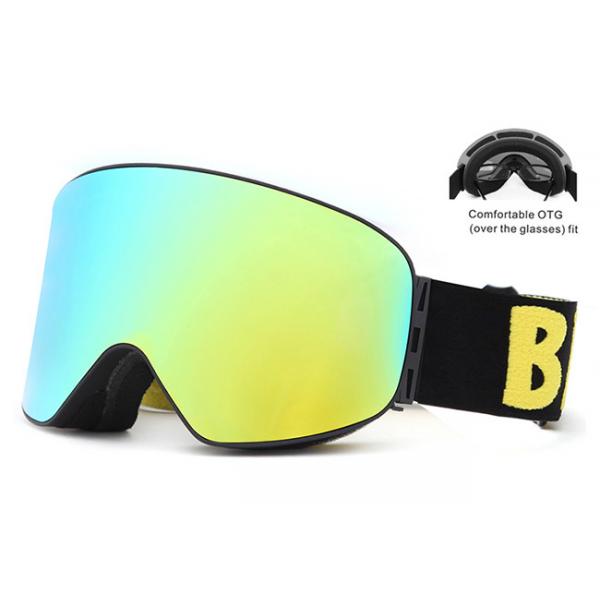 Quality Winter Sports Rimless Mirrored Ski Goggles Two Ways Smooth Venting OEM Service for sale