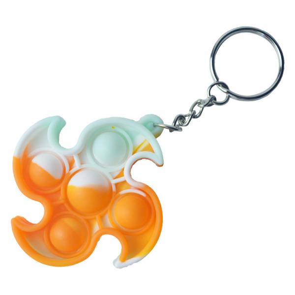 Quality Windmill Children'S Educational Toy Stress Relief Keychain Bubble Pop Fidget Toy for sale
