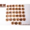 China 33 Russian Wooden Letters with magnets Russian alphabet children wooden toys diameter 4 cm, 1 cm factory