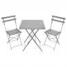 China Patio BSCI Foldable Outdoor Table And Chairs 3pcs Set factory