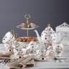 China Decorative 1350ml 15pc Porcelain English Teapot Set With 340ml Milk Jug factory