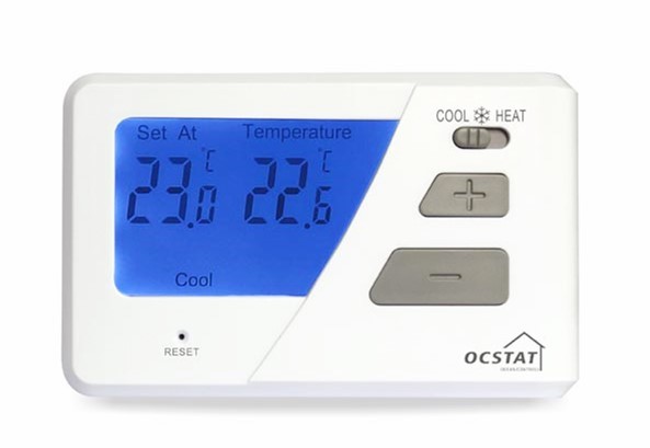 Quality Clear LCD Display Wired Room Thermostat  Digital Heating System For Commercial Buliding for sale