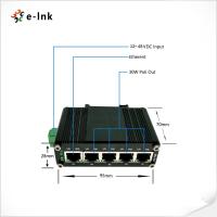Quality Oem managed Din Rail Mount Industrial PoE Switch Ethernet 5 Port for sale