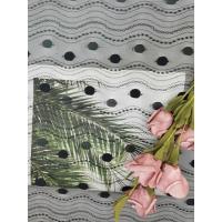 China Linear All Over Spot Polyester Lace Trim Black Tulle Mesh factory