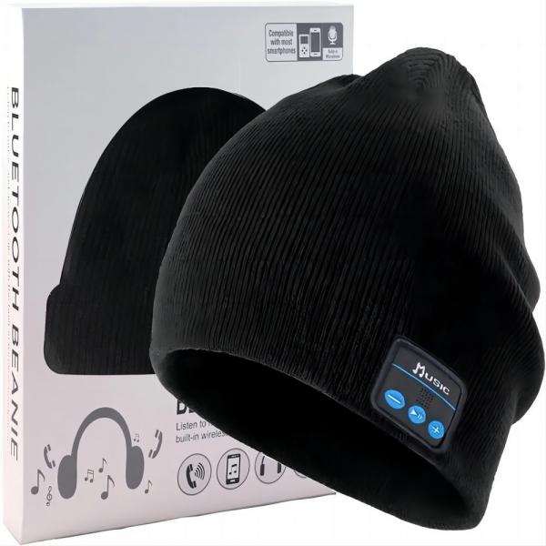 Quality Bluetooth Beanie,Double Fleece Lined with Bluetooth 5.1 Wireless Warm Knit Beanie Bluetooth Hat for sale