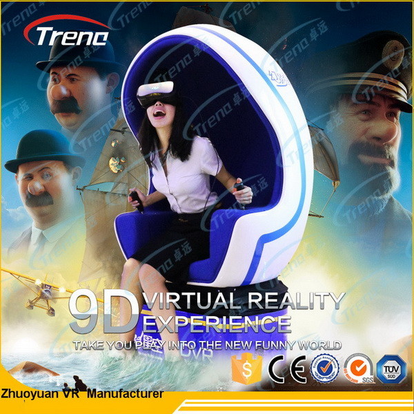 Quality Blue Gun Shooting 9D Virtual World Simulator， 360 Degree Film Camera For Tourist Attraction for sale