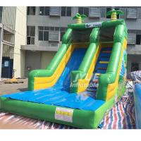 Buy cheap 0.55mm PVC Castle Bounce House With Slide Jungle Animal Theme Inflatable Slide from wholesalers