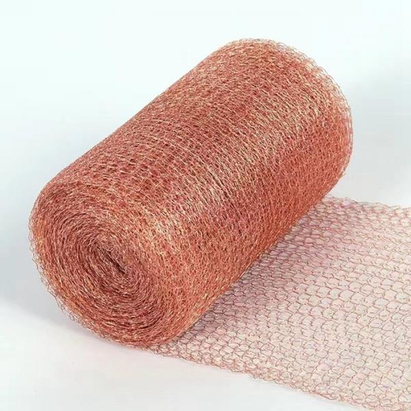 Quality 100% Copper Knitted Wire Mesh Roll 4" X 40" For Distilling for sale