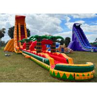 China Huge Inflatable Water Slide PVC Inflatable Pool Water Slide For Rent factory