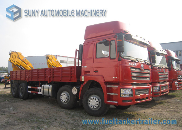 China Shacman F3000 8x4 Crane Mounted Truck 250 KW / 340 HP WeiChai Engine for sale