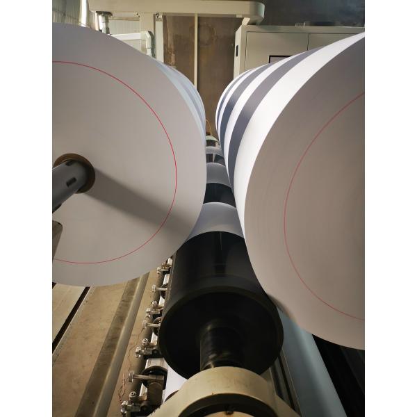 Quality 50g/M2 Pre Printed Jumbo Thermal Paper Rolls 55gsm 60gsm for sale