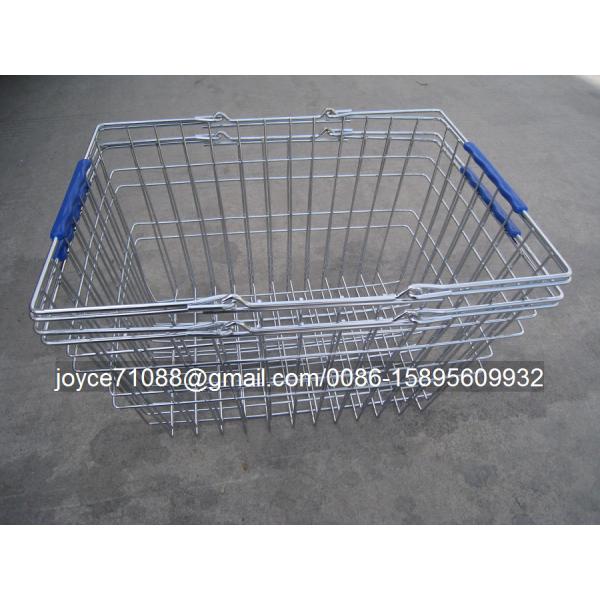 Quality Colored Chain Shops / Supermarket Shopping Baskets ISO9001 Certification for sale
