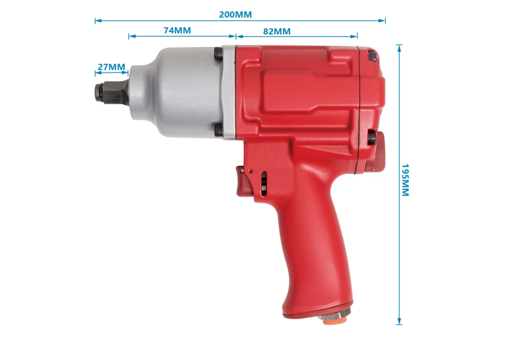 Lightweight Mini Type Air Impact Wrench 1/2 Inch Pneumatic Tool