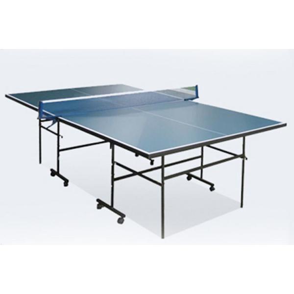 Quality Portable Table Tennis Table Blue Color , Movable Indoor Ping Pong Table For Home for sale
