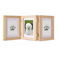 China Solid Wood Pet Photo Collage Frame Ink Pad For Pet Paw Print factory