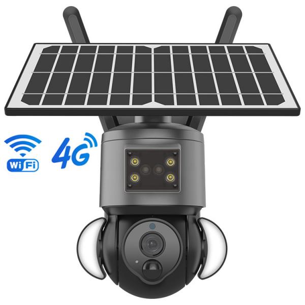 Quality Separable 6W Solar Panel 4G Solar Camera With Built In 12000MAh Battery Pack for sale