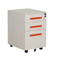 China smooth surface White Bedside Cabinets , Knock Down 3 Drawer Mobile Pedestal for sale