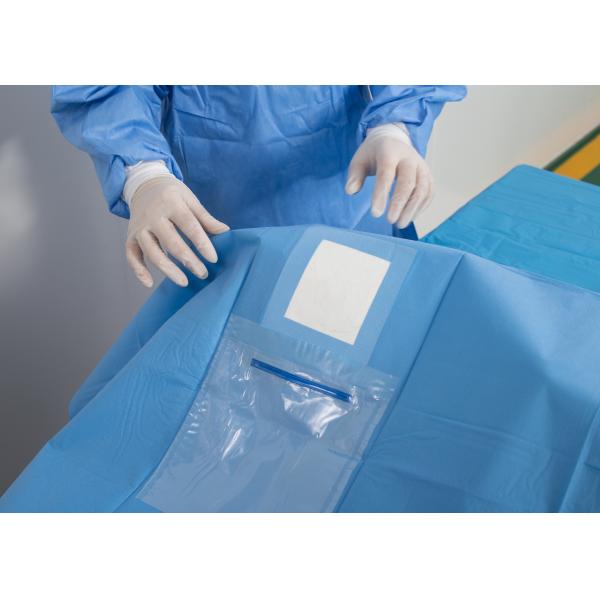 Quality 90x90cm 120x120cm Disposable Eye Drape Fenestration With Surgical Film for sale