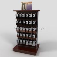 China Retail Store Fixtures Wood Slatwall Display Stands Double Sided For Footwear Products factory